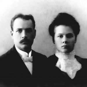 J. Garalevičius su žmona